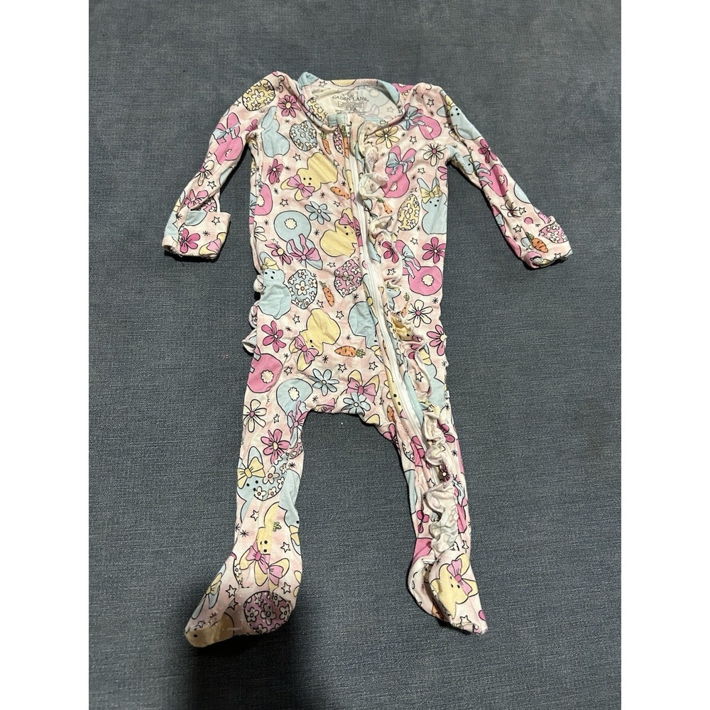 Caden Lane Bamboo Babygirl Sleeper Easter Size 3-6 Months
